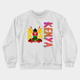 Kenya Coat of Arms Design Crewneck Sweatshirt